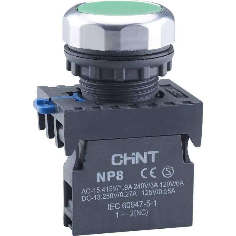NP8-10BND 1NO 绿色 AC/DC 24V(LED) IP65 (R) CHINT 667240 控制按钮