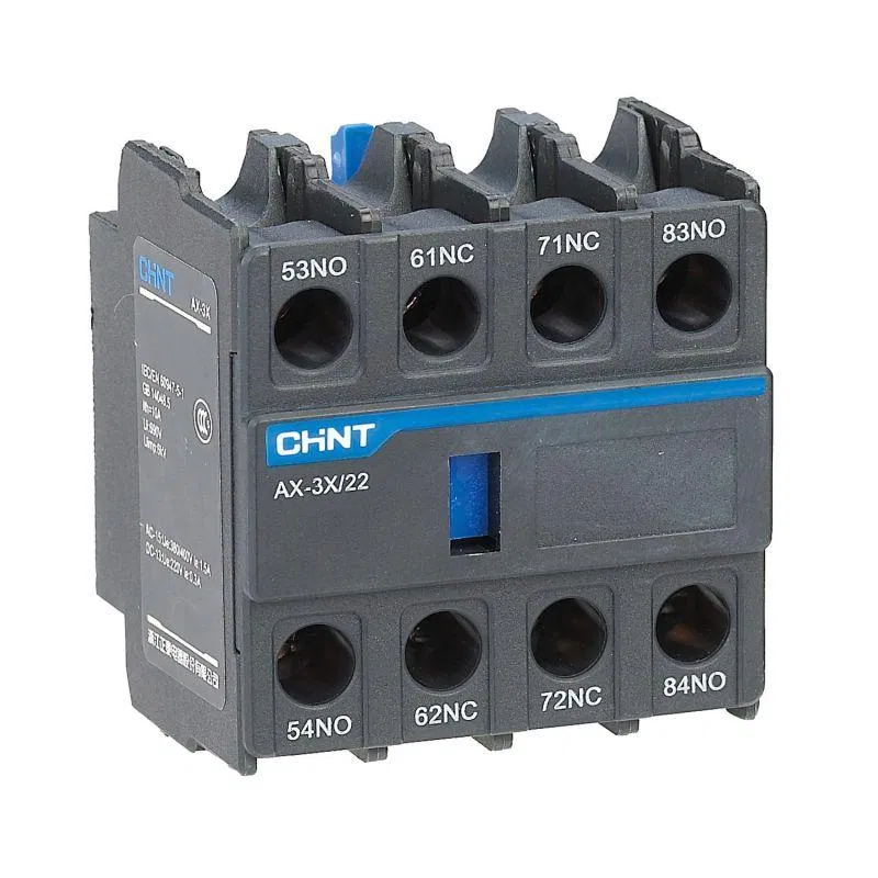 辅助触点 AX-3X/04，适用于 CHINT NXC-06~630 (R) 接触器 938255