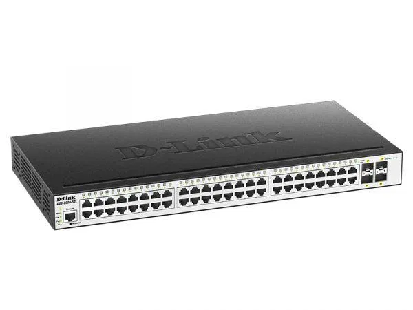 Коммутатор управляемый L2 DGS-3000-52L/B1A с 48 портами 10/100/1000Base-T и 4 портами 1000Base-X SFP D-link 1605770