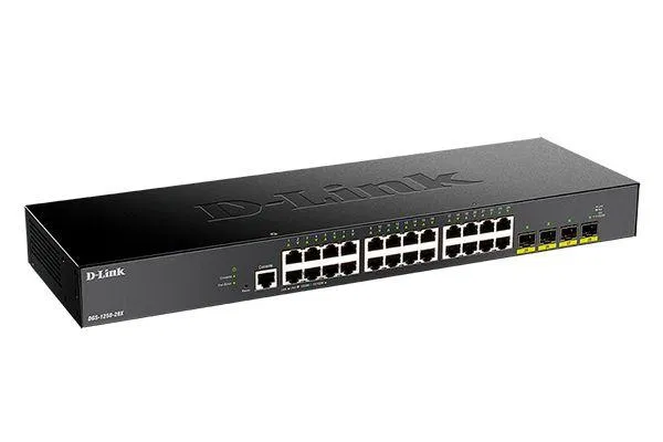 Коммутатор настраиваемый L2 DGS-1250-28X/A1A c 24 портами 10/100/1000Base-T и 4 портами 10GBase-X SFP+ D-link 1750549