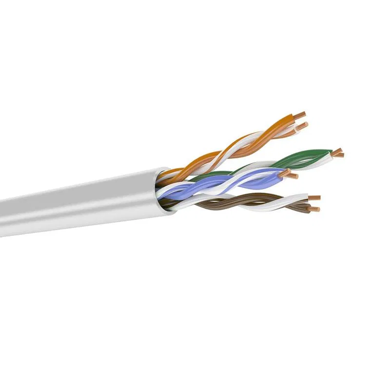 Twisted pair cable U/UTP Cat.5E 4 pairs 0.51 +/0.01 PVCLS ng(A)-LSLTx white (box 305m) Datarex DR-140017