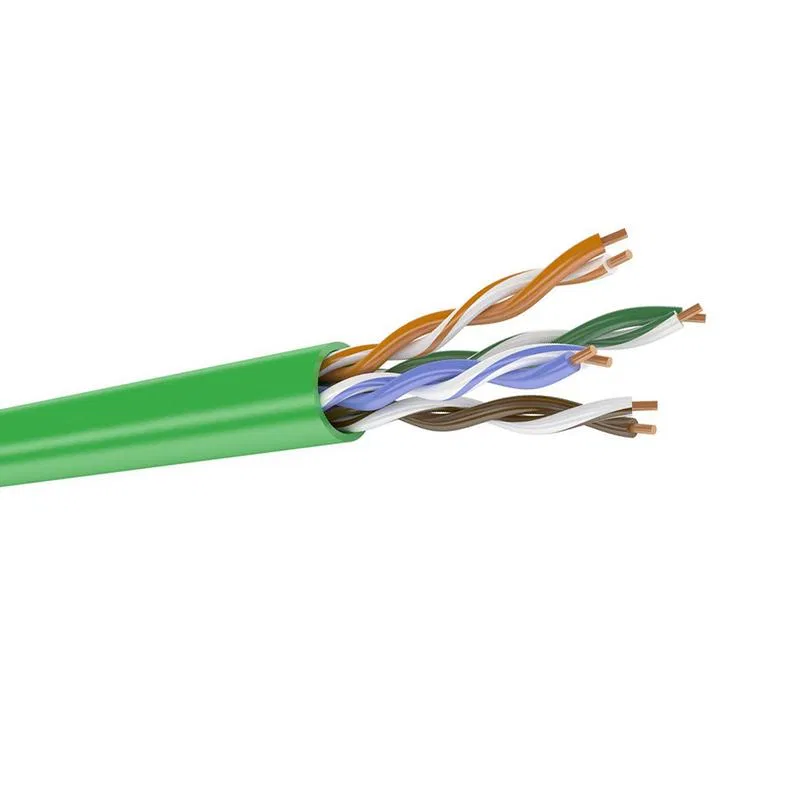 双绞网线 U/UTP Cat.5E 4对 0.51 ±/0.01 PVCLS нг(А)-LSLTx 绿色 (305m装) Datarex DR-140027