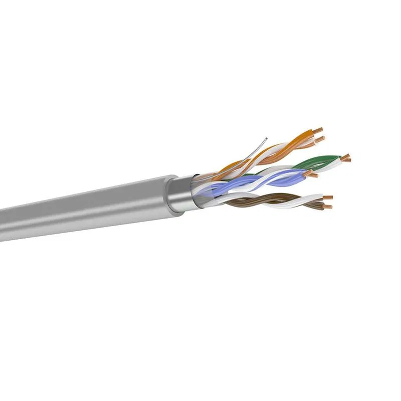 Кабель витая пара F/UTP кат.5E 4 пары жила 0.52 LSZH нг(А)-HF сер. (уп.305м) Datarex DR-140102