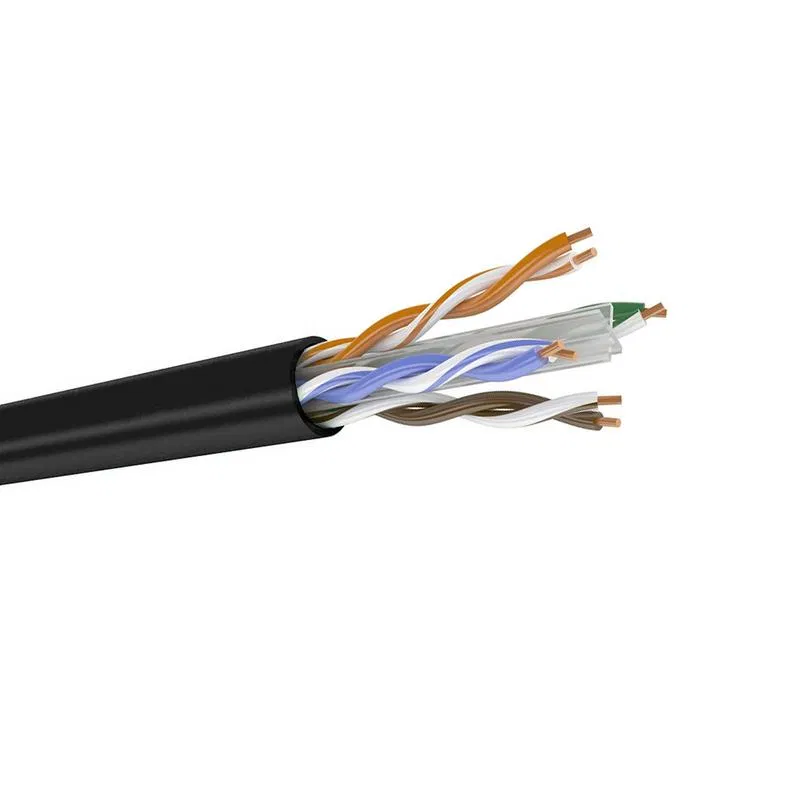 U/UTP Cat.6 twisted pair cable 4 pairs (0.58mm) PE external black (500m pack) Datarex DR-141003