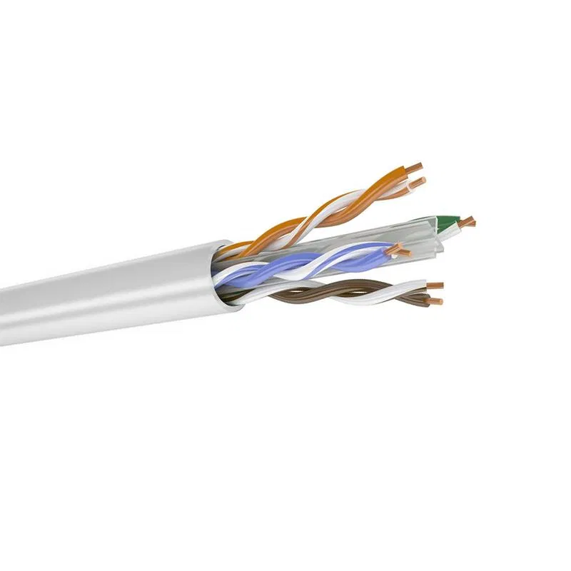 双绞线电缆 U/UTP Cat.6 4对 (0.58mm) PVCLS нг(А)-LSLTx 白色 (500m装) Datarex DR-141011