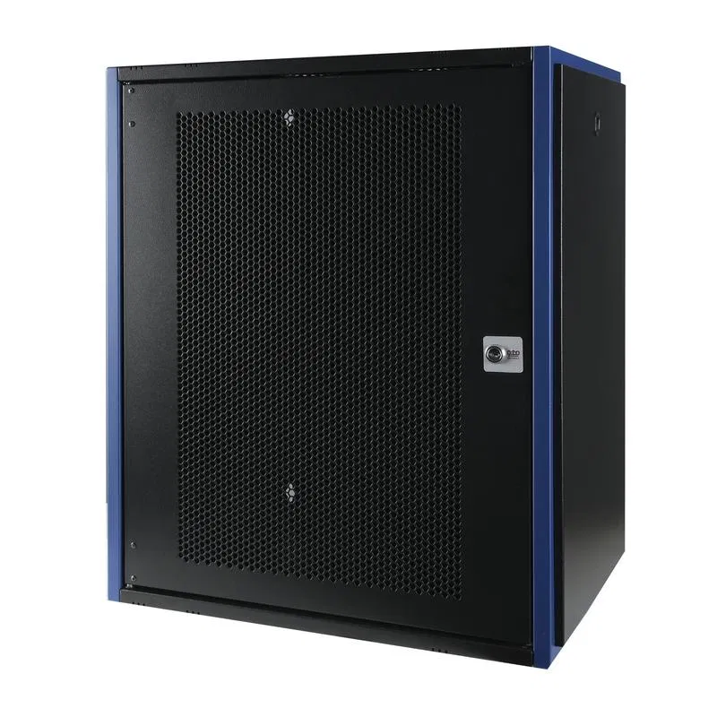 Шкаф настенный 19дюйм 15U 600х450 дверь перфорир. черн. Datarex DR-620311