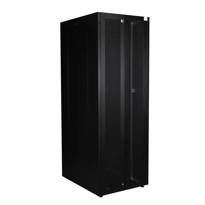 Шкаф напольный 19дюйм 42U 800х1000 двойн. передн. дверь перфорир.; двойн. задн. дверь перфорир. сер. Datarex DR-759540