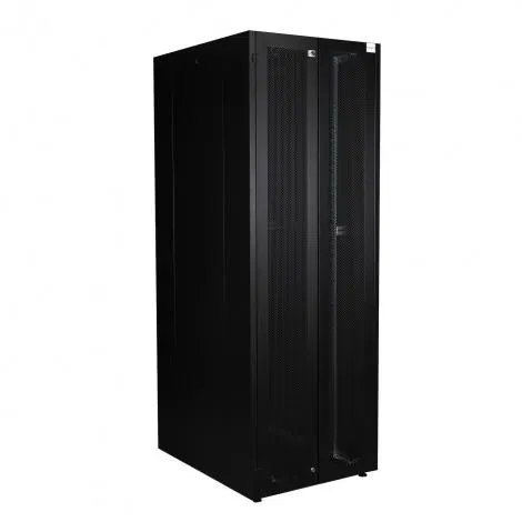 Шкаф напольный 19дюйм 47U 800х1000 двойн. передн. дверь перфорир.; двойн. задн. дверь перфорир. сер. Datarex DR-759640
