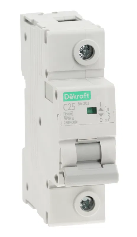 微型断路器 1P C 25A 15kA ВА-203 DEKraft 13458DEK