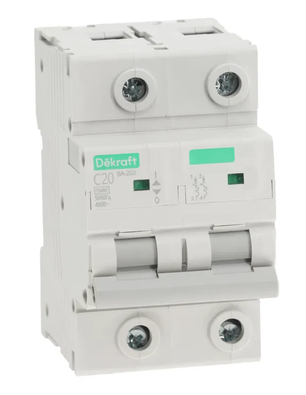 2p C 20A 15kA VA-203 DEKraft 13470DEK circuit breaker