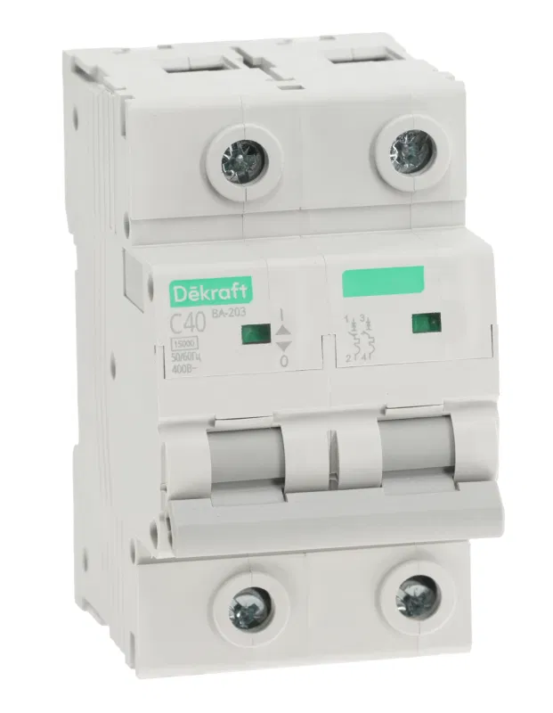 断路器 2P C 40A 15kA ВА-203 DEKraft 13473DEK