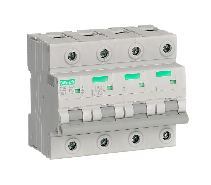 4极 C 25A 15kA 断路器 ВА-203 DEKraft 13497DEK
