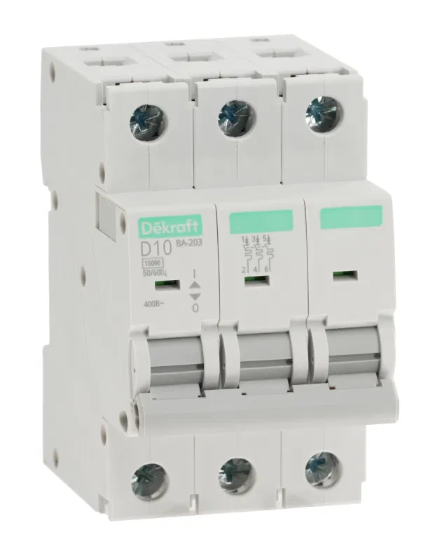 Выключатель автоматический 3п D 10А 15кА ВА-203 SE 13533DEK Systeme Electric