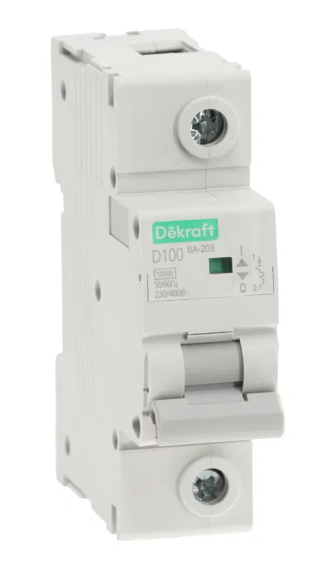 Circuit breaker 1p D 100A 15kA BA-203 DEKraft 13588DEK