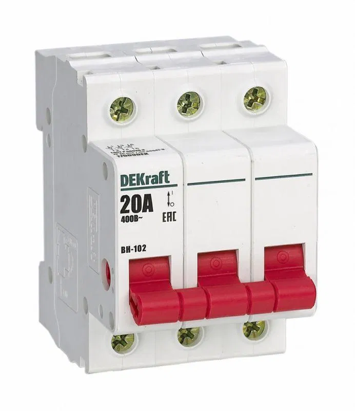隔离开关 3p 20A ВН-102 DEKraft 17009DEK