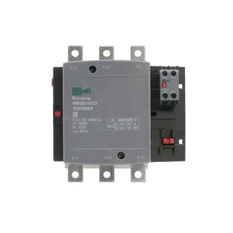 Контактор 185А 110В АС АС3 АС4 1НО+1НЗ КМ-102 DEKraft 21948DEK