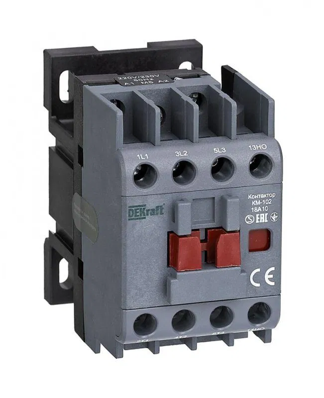 交流接触器 KM-102 18A cat. 24V AC 1NO AC-3 AC-4 DEKraft 22082DEK