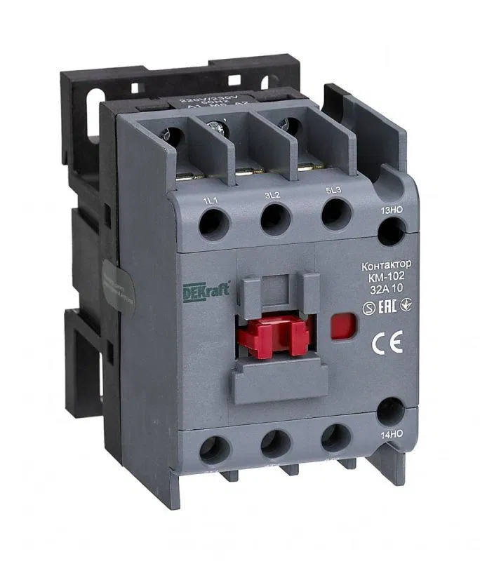 交流接触器 KM-102 32A cat. 24V AC 1NO AC-3 AC-4 DEKraft 22098DEK