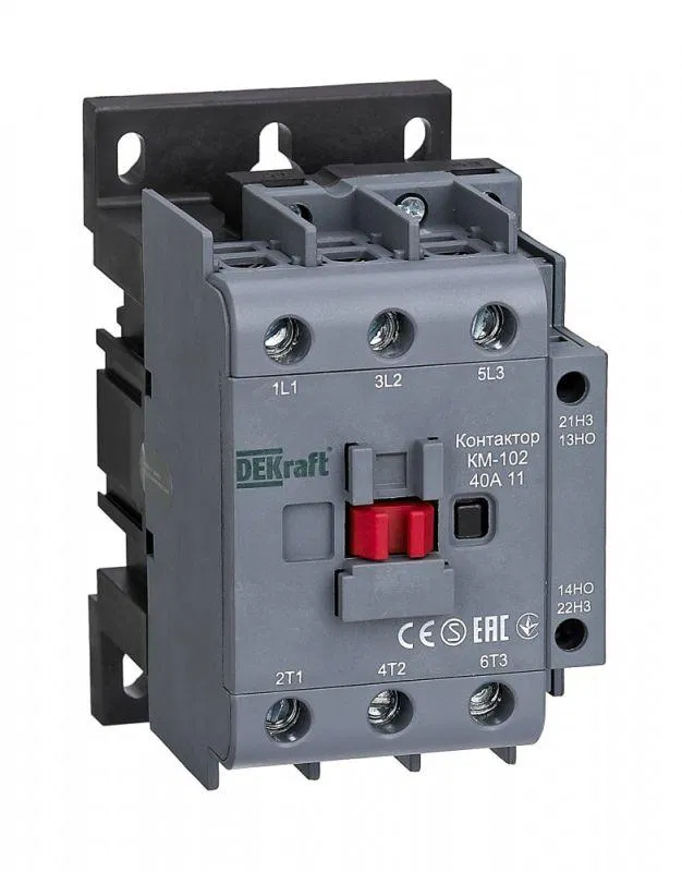Contactor KM-102 40A cat. 110V AC 1NO+1NC AC-3 AC-4 DEKraft 22320DEK