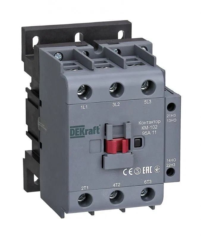 交流接触器 KM-102 95A 类别 110V AC 1NO+1NC AC-3 AC-4 DEKraft 22336DEK