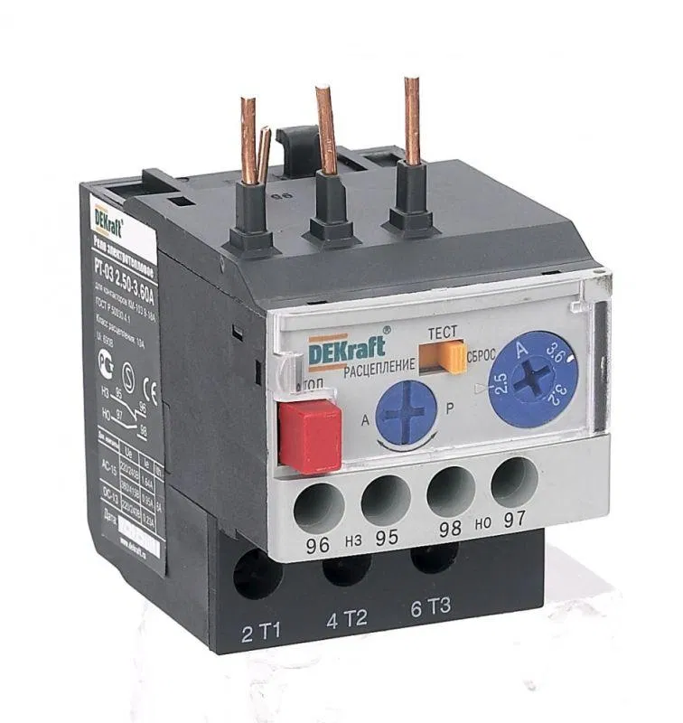 热继电器 РТ-03 9.00-12.0A 用于接触器 09-18A DEKraft 23115DEK