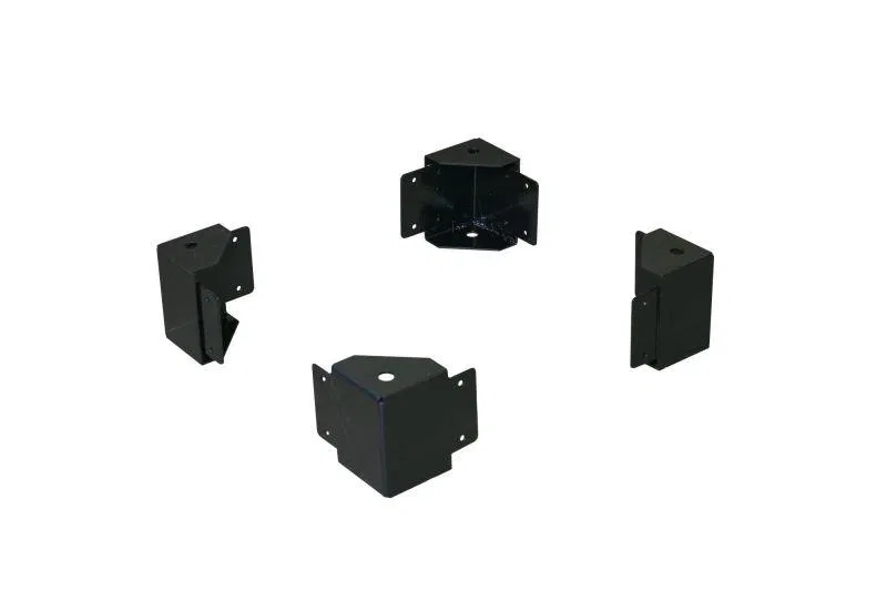 Элемент цоколя угловой DekraftUno 100мм RAL9005 (уп.4шт) DEKraft 32876DEK