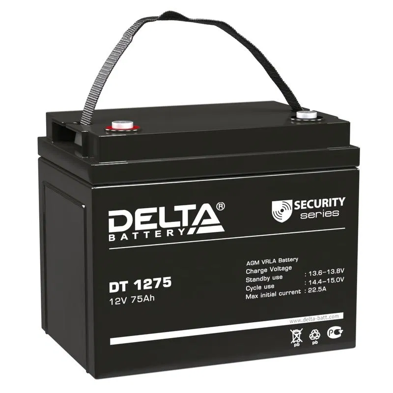 Аккумулятор ОПС 12В 75А.ч DT 1275 Delta 4614010040017