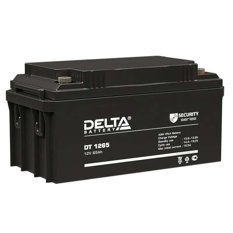 Аккумулятор ОПС 12В 65А.ч DT 1265 Delta 4614010040019