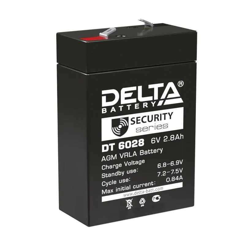 Аккумулятор ОПС 6В 2.8А.ч DT 6028 Delta 4614010040024