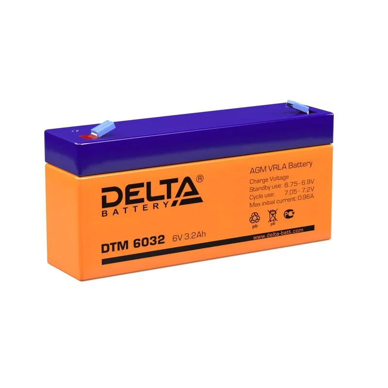 UPS蓄电池 6V 3.2Ah DTM 6032 Delta 4614010050015