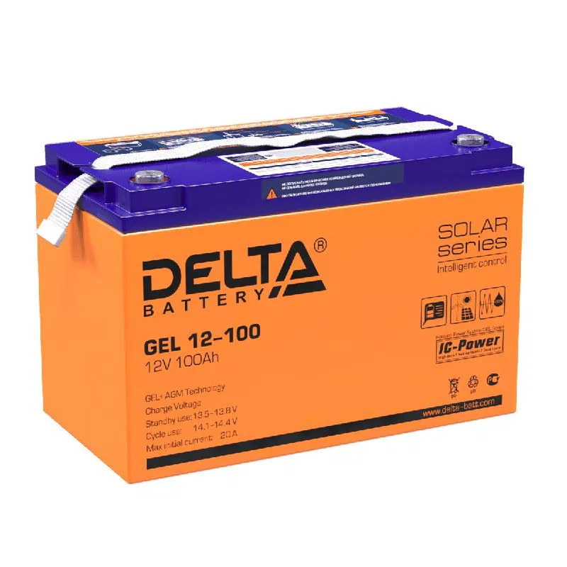 GEL 蓄电池 12V 100Ah GEL 12-100 Delta 4614010140001