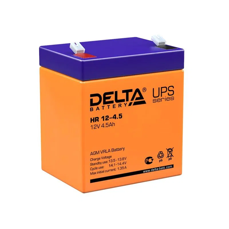 Аккумулятор UPS 12В 4.5А.ч HR 12-4.5 Delta 4614010180010