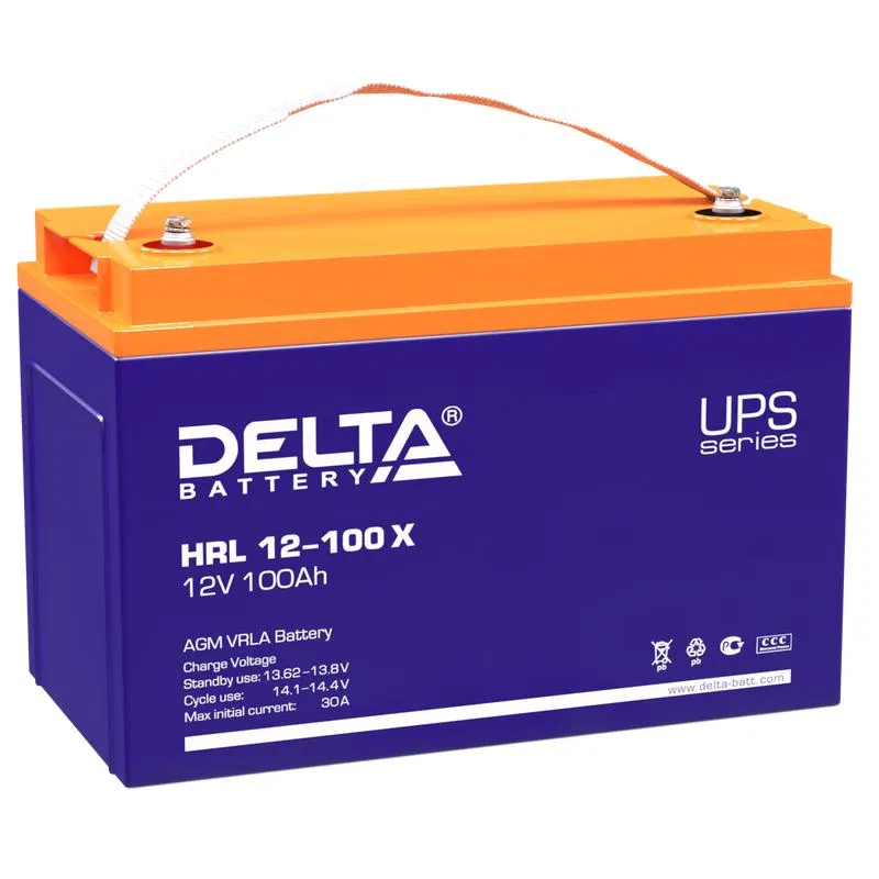 Аккумулятор профессиональный 12В 100А.ч HRL 12-100 X Delta 4614010610001