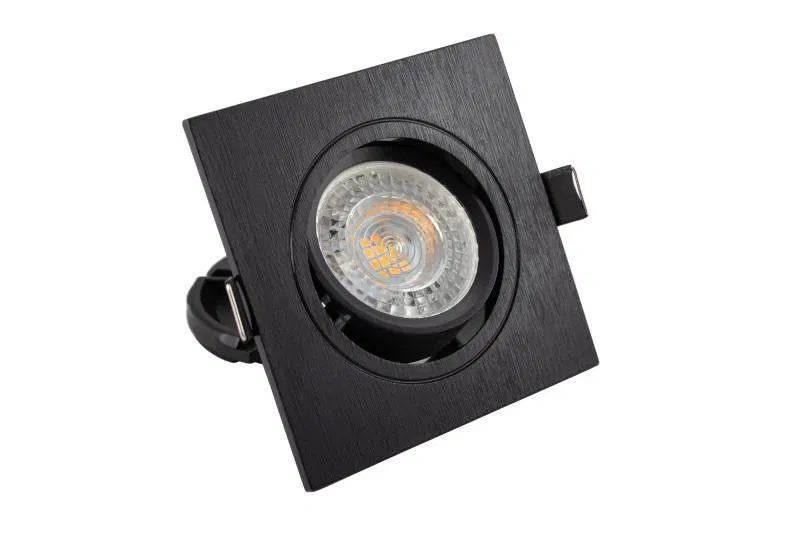 Светильник 10Вт GU5.3 IP20 LED встраив. пластик черн. DENKIRS 529037