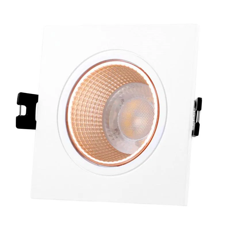 Светильник 10Вт GU5.3 IP20 LED встраив. пластик бел./бронз. DENKIRS 631272