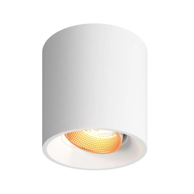 Светильник 10Вт GU5.3 IP20 LED накладной пластик бел./бронз. DENKIRS 631275