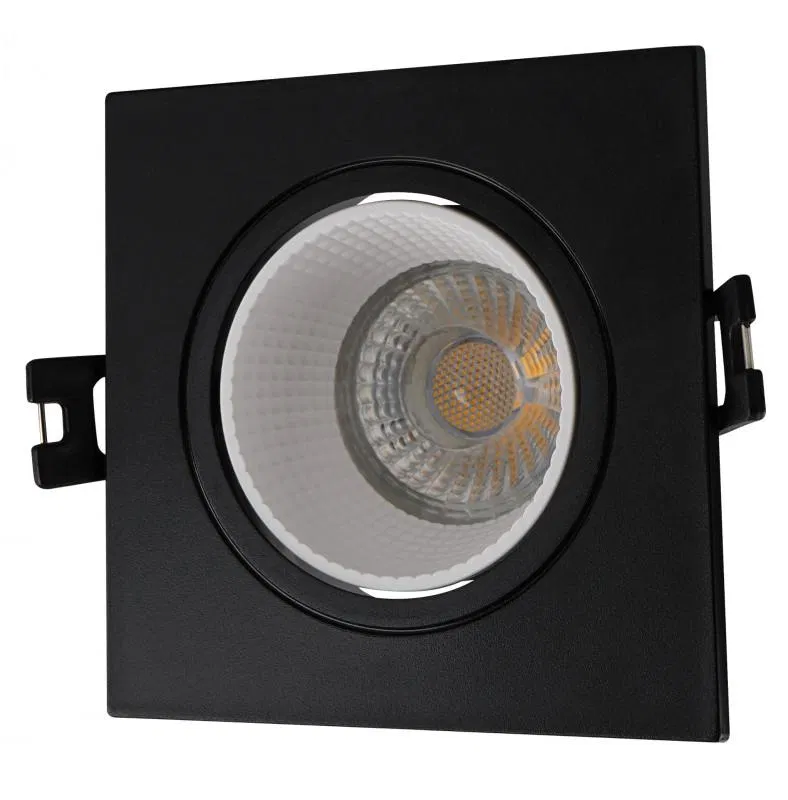 Светильник 10Вт GU5.3 IP20 LED встраив. пластик черн./бел. DENKIRS 654403