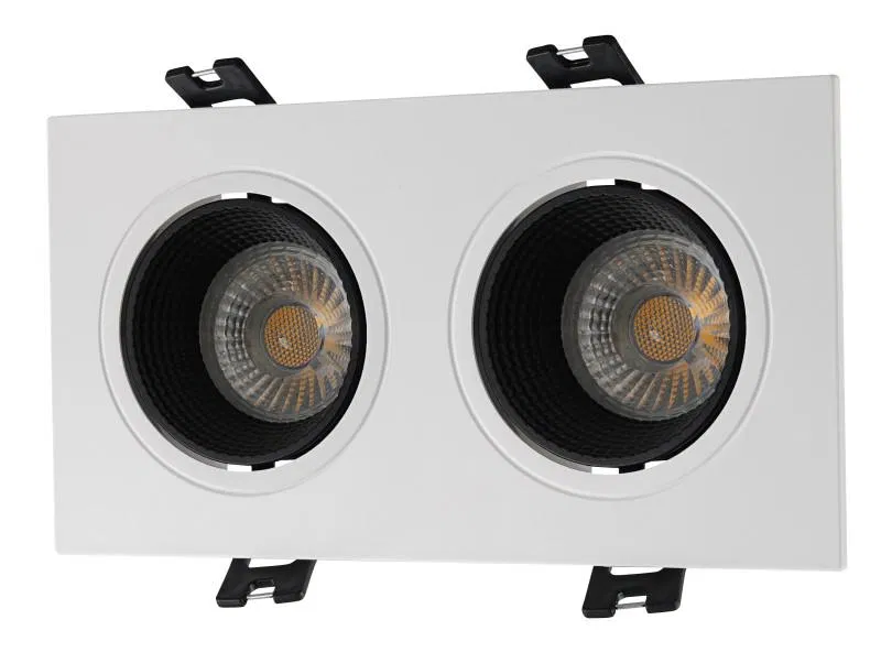 Светильник 10Вт GU5.3 IP20 LED встраив. пластик бел./черн. DENKIRS 654404