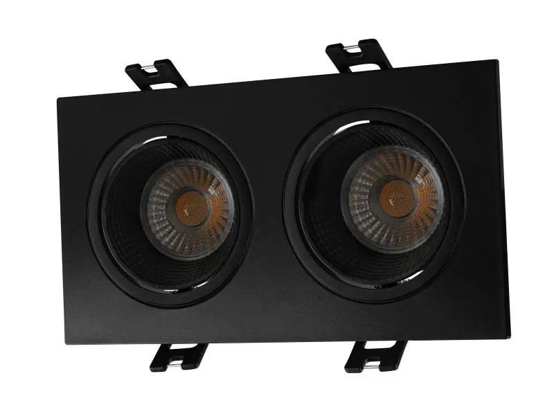 Светильник 10Вт GU5.3 IP20 LED встраив. пластик черн./черн. DENKIRS 654408
