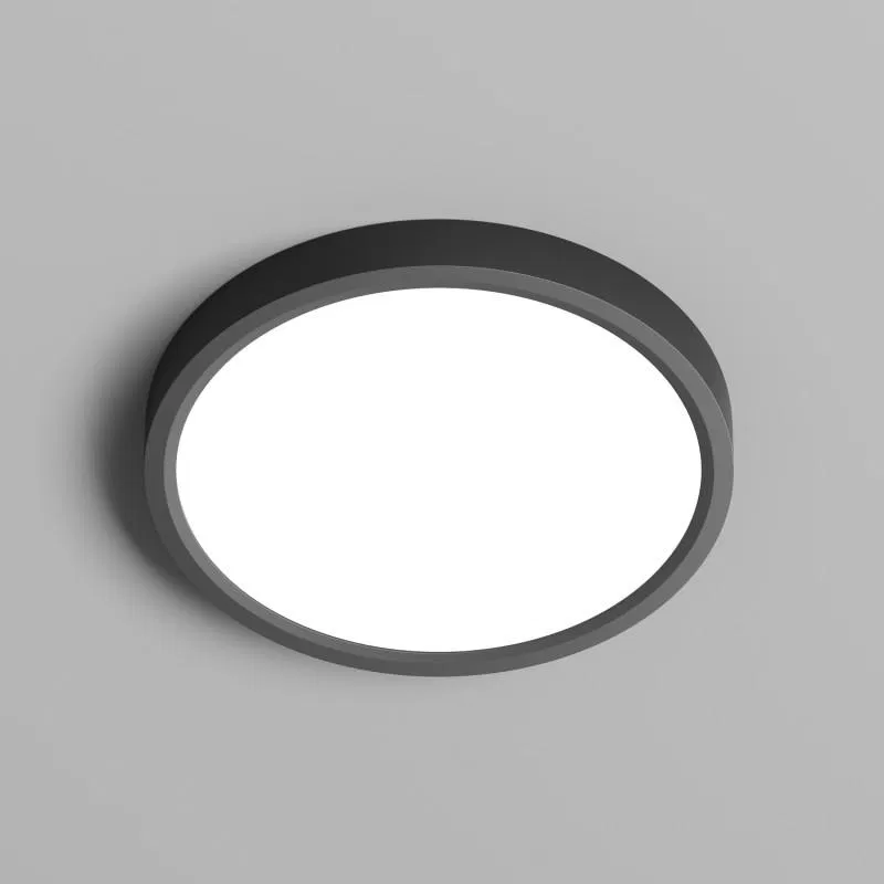 Светильник THIN 18Вт 3000К/4000К/6500К IP40 накладной переключатель цветовой температуры на корпусе полимер черн. DENKIRS 723084