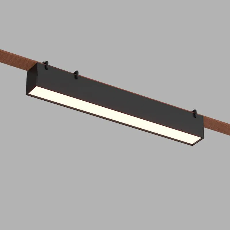 Светильник для трека-ремня Belty Linear 12Вт 4000К IP20 48В DC 323х40х45мм RA90 120град. со светодиодом алюм. черн. DENKIRS 723167