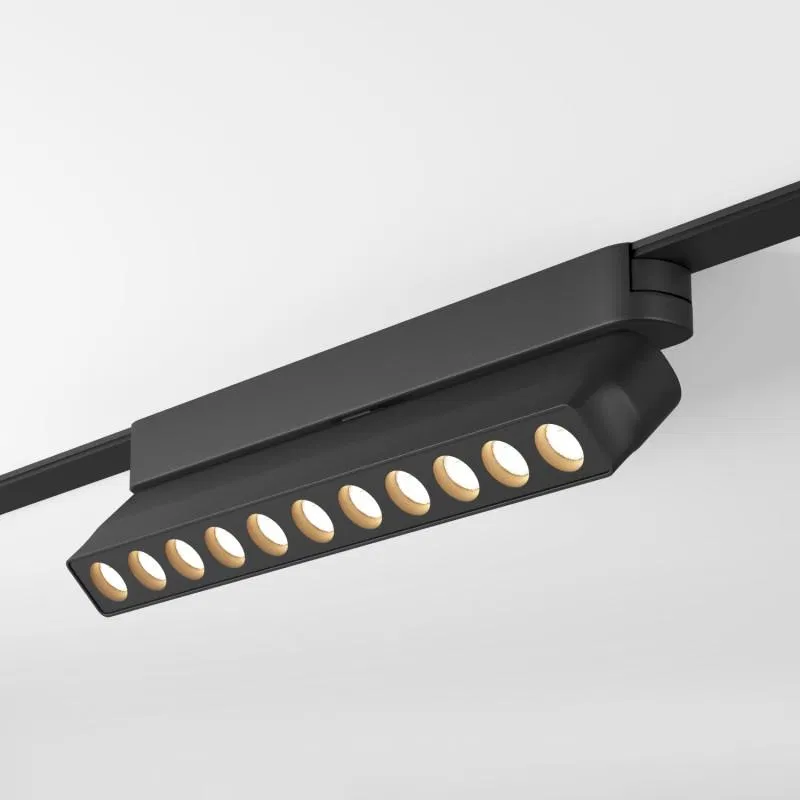 Светильник трековый Air Grill 4000 12Вт 4000К IP20 48В DC 230х26х60мм RA90 36град. со светодиодом алюм. черн. DENKIRS 723274
