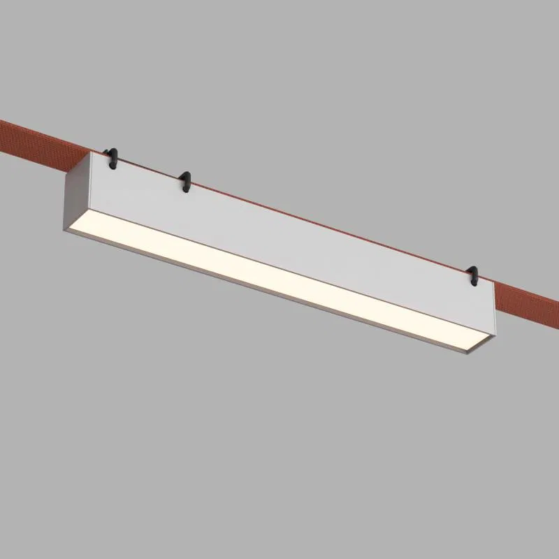 Светильник для трека-ремня Belty Linear 12Вт 3000К IP20 48В DC 323х40х45мм RA90 120град. со светодиодом алюм. бел. DENKIRS 760243