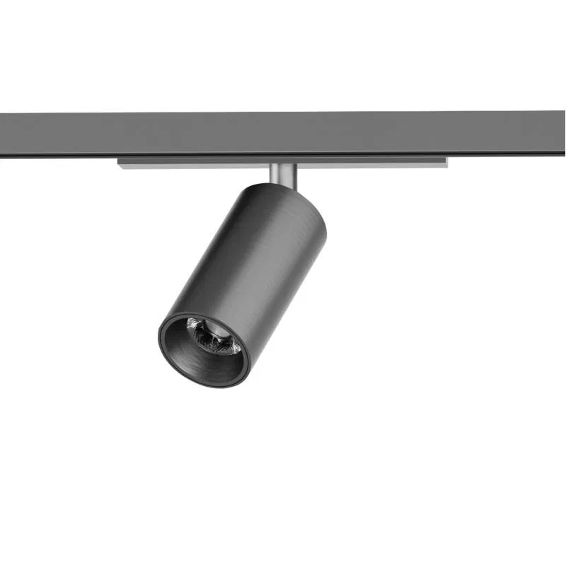 Светильник трековый SHINE SPOT 6Вт 3000К IP20 48В DC 35х70 RA90 со светодиодом алюм. темн. никель DENKIRS 764331