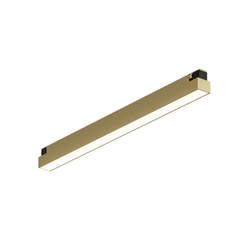 Светильник трековый SHINE LINEAR 12Вт 3000К IP20 48В DC 301х19х27 RA90 со светодиодом алюм. сатинированная латунь DENKIRS 764336