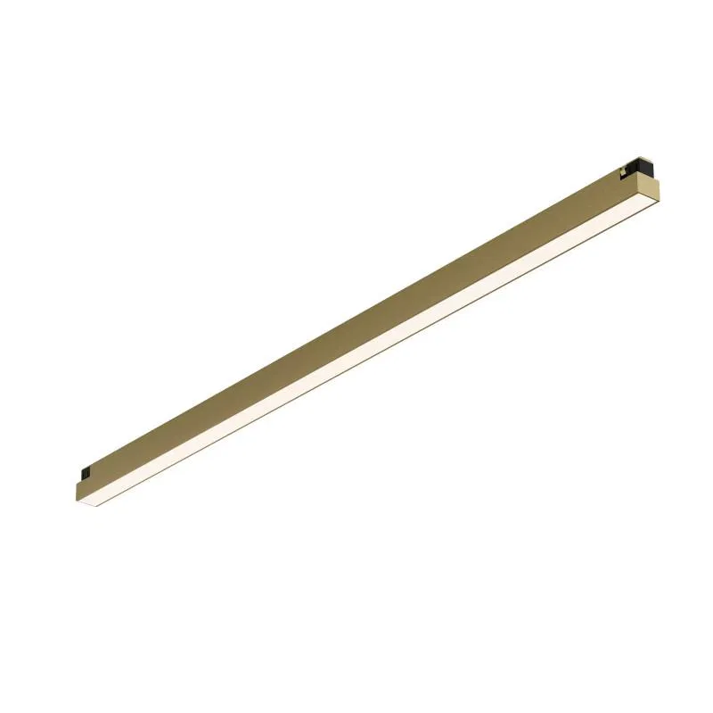 Светильник трековый SHINE LINEAR 24Вт 3000К IP20 48В DC 601х19х27 RA90 со светодиодом алюм. сатинированная латунь DENKIRS 764338