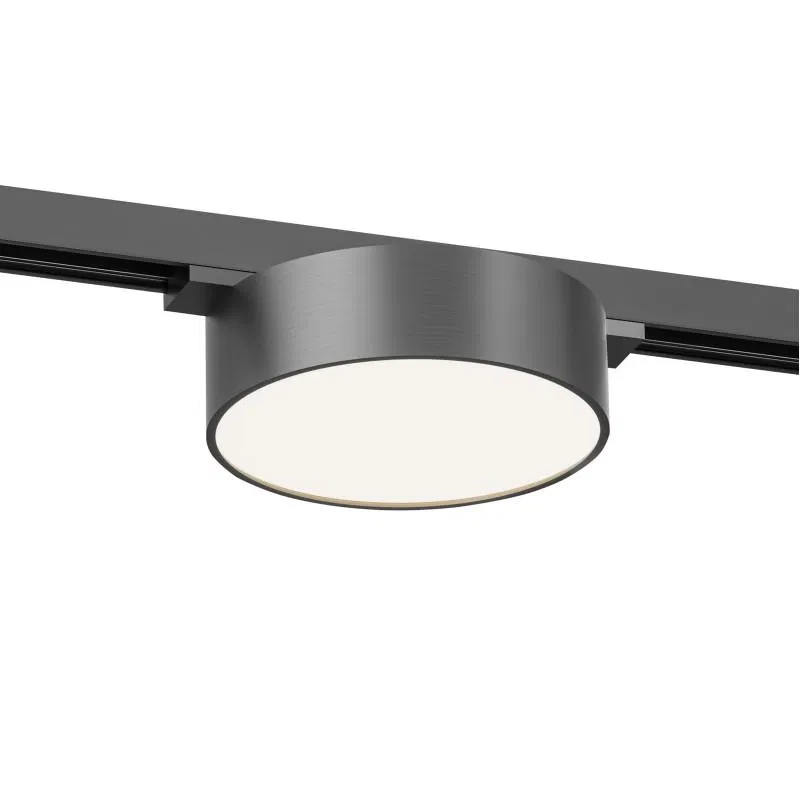 Светильник трековый SHINE FLOW 8Вт 3000К IP20 48В DC 95х28 RA90 со светодиодом алюм. темн. никель DENKIRS 764345