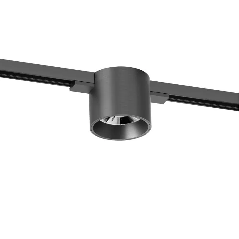 Светильник трековый SHINE SPOT 8Вт 3000К IP20 48В DC 70х60 RA90 со светодиодом алюм. темн. никель DENKIRS 764349