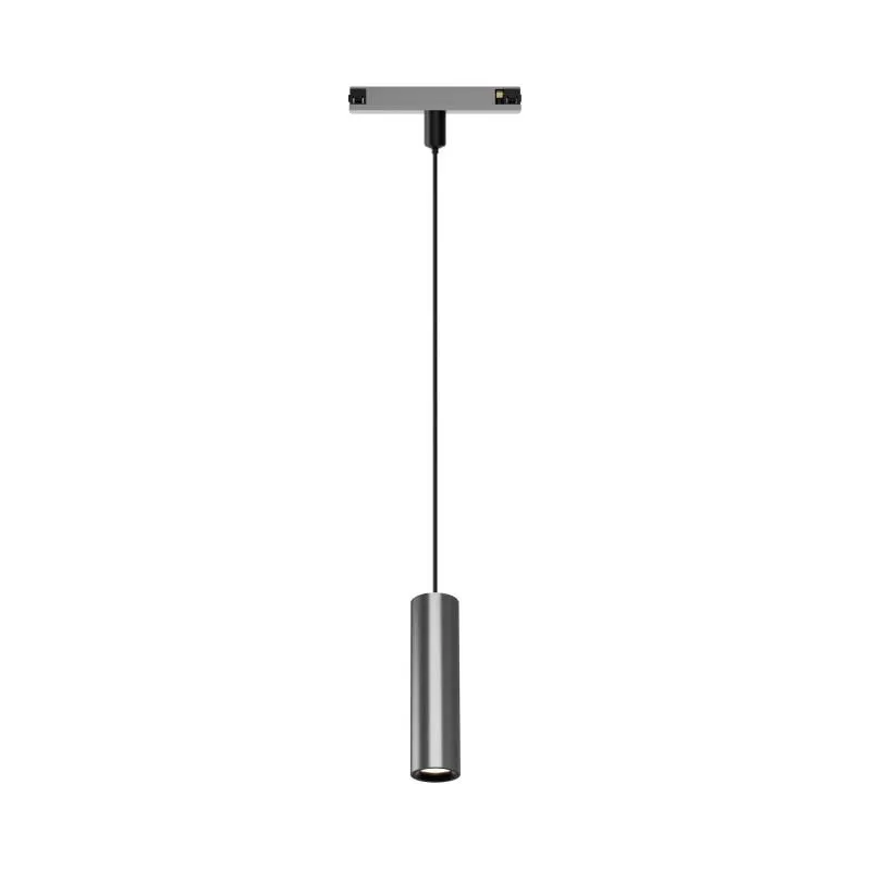 Светильник трековый SHINE SPOT 8Вт 3000К IP20 48В DC 40х200 RA90 со светодиодом кабель 1500мм алюм. темн. никель DENKIRS 764353
