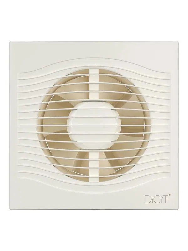 Axial exhaust fan D125 decorative with backdraft shutter DiCiTi SLIM 5C Ivory